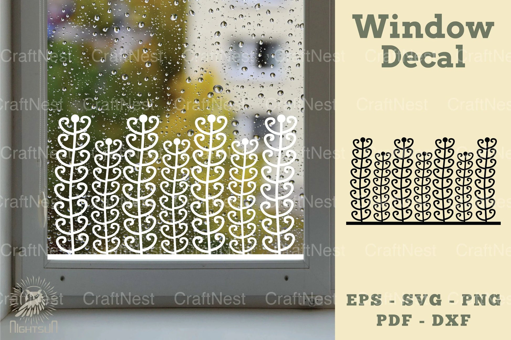 Floral Window Decal SVG Bundle - CraftNest - Digital Crafting and Art