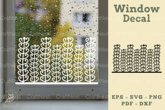 Floral Window Decal SVG Bundle - CraftNest - Digital Crafting and Art