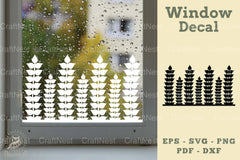 Floral Window Decal Clipart Bundle - CraftNest - Digital Crafting and Art