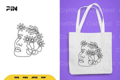 Floral Women SVG Bundle - CraftNest - Digital Crafting and Art