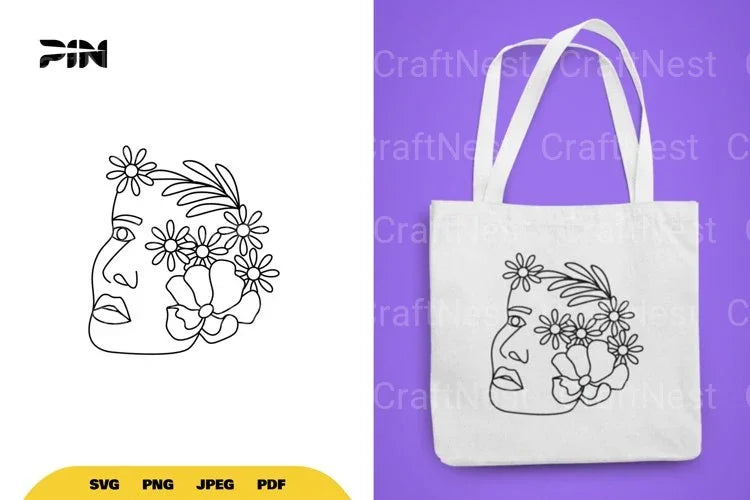 Floral Women SVG Bundle - CraftNest - Digital Crafting and Art