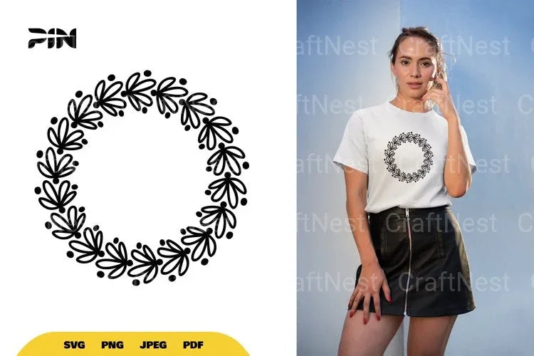 Floral Wreath SVG Bundle - CraftNest - Digital Crafting and Art