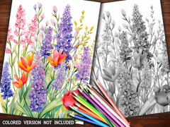 Floral Easter Coloring Books - CraftNest