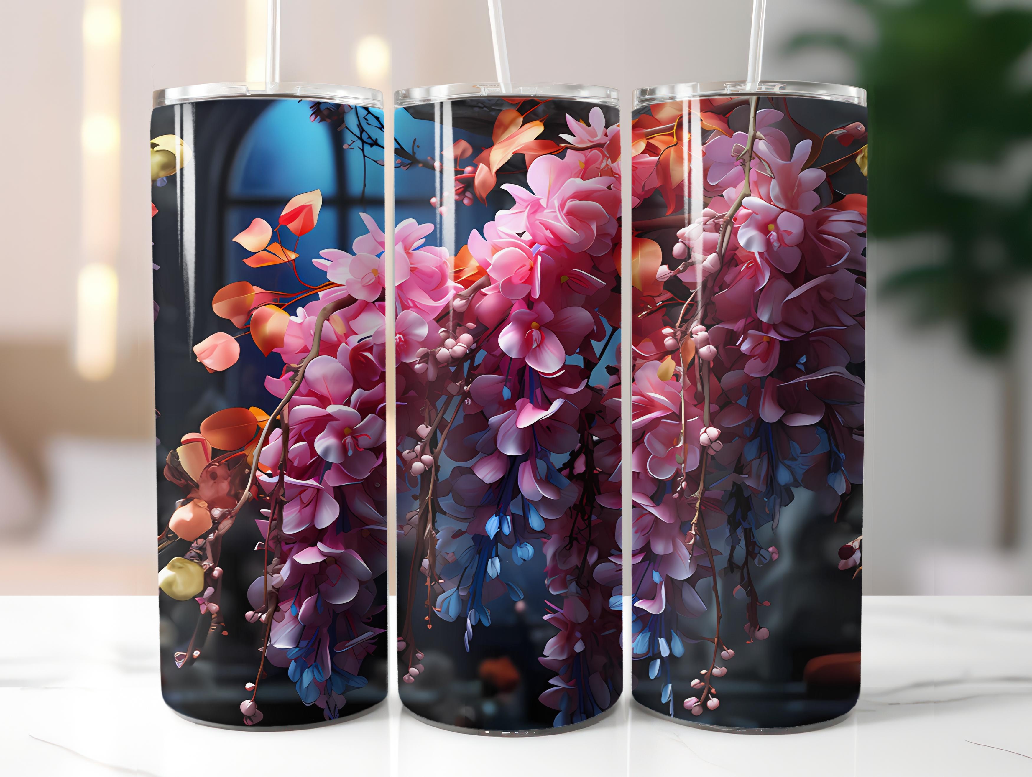 Floral Spring 5 Tumbler Wrap - CraftNest
