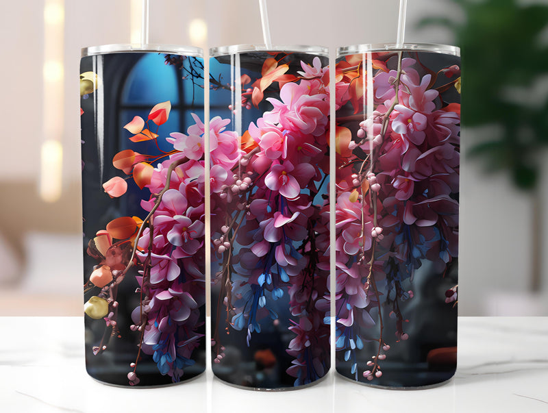 Floral Spring 5 Tumbler Wrap - CraftNest