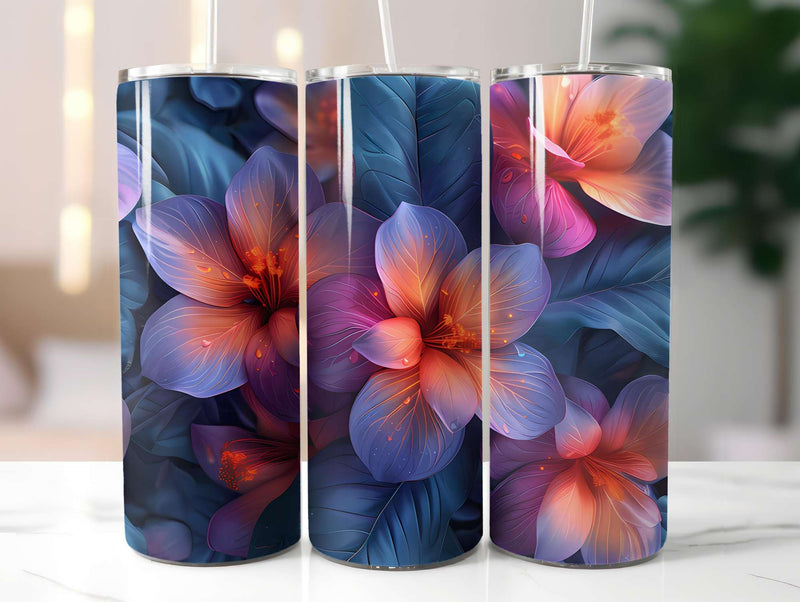 Floral Summer 2 Tumbler Wrap - CraftNest - Digital Crafting and Art