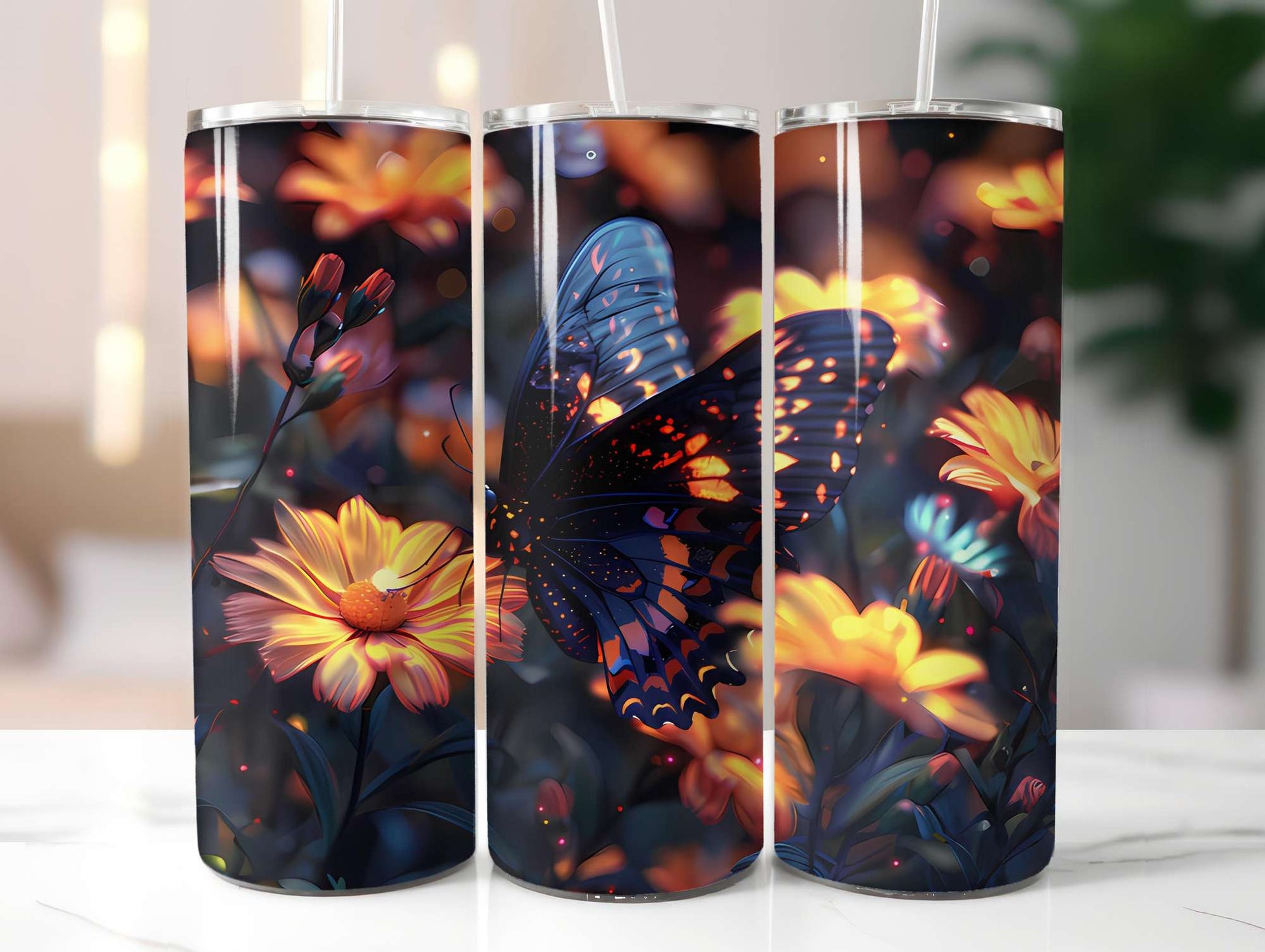 Floral Summer 2 Tumbler Wrap - CraftNest - Digital Crafting and Art