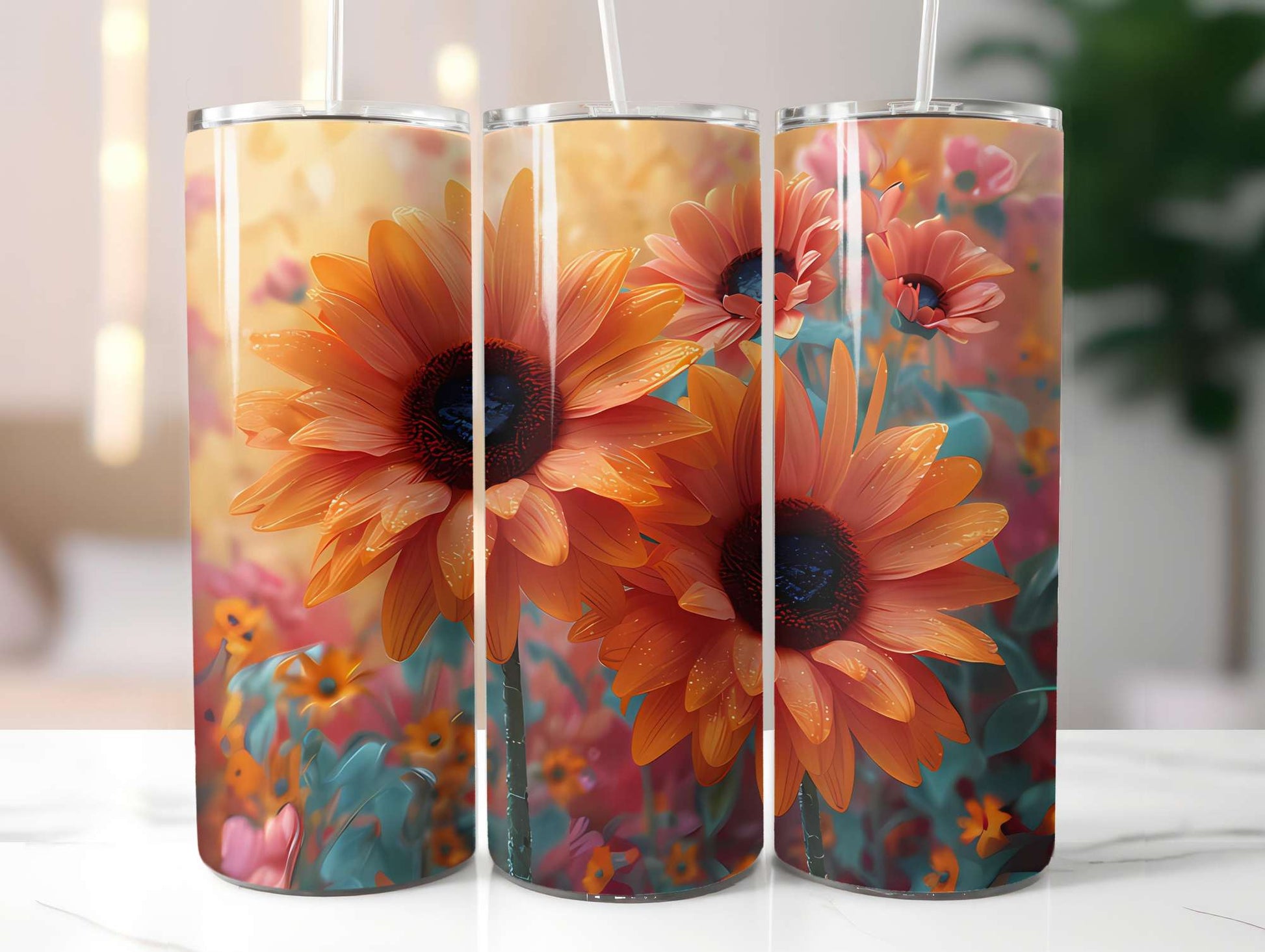 Floral Summer 2 Tumbler Wrap - CraftNest - Digital Crafting and Art