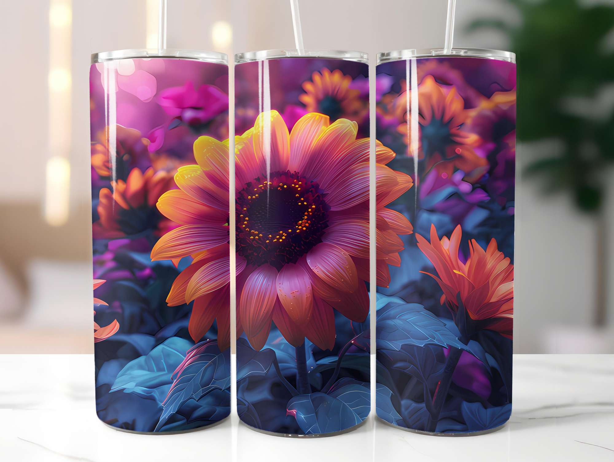 Floral Summer 2 Tumbler Wrap - CraftNest - Digital Crafting and Art