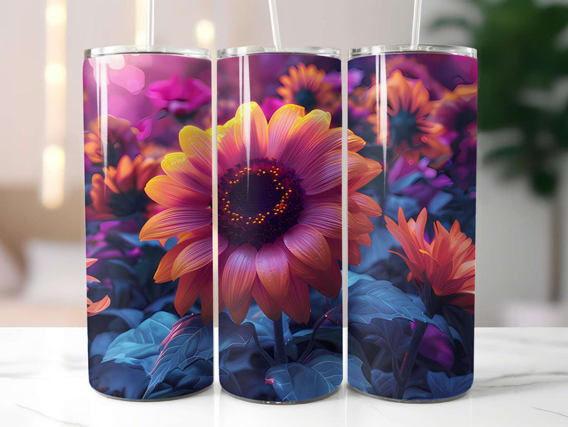 Floral Summer 2 Tumbler Wrap - CraftNest - Digital Crafting and Art
