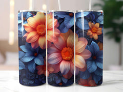 Floral Summer 2 Tumbler Wrap - CraftNest - Digital Crafting and Art