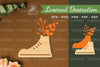 Floral Footwear Laser Cut Decoration Clipart Bundle