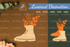 Floral Footwear Laser Cut Decoration Clipart Bundle