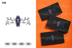 Flourish Halloween Cards SVG Bundle Clipart - CraftNest - Digital Crafting and Art
