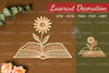 Flower Book Laser Cut Decoration Clipart Bundle
