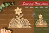 Flower Book Laser Cut Decoration Clipart Bundle