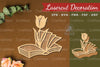 Flower Book Laser Cut Decoration Clipart Bundle