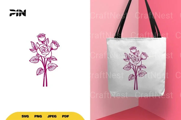 Flower Bouquet SVG Bundle - CraftNest - Digital Crafting and Art