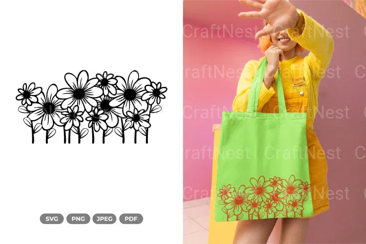 Flower Bouquet SVG Bundle - CraftNest - Digital Crafting and Art