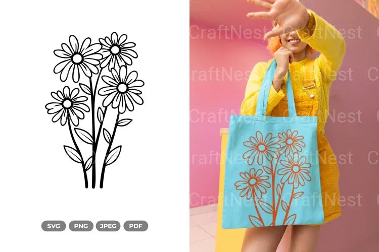 Flower Bouquet SVG Bundle - CraftNest - Digital Crafting and Art