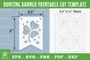 Flower Bunting Banner Printable Template Clipart Bundle