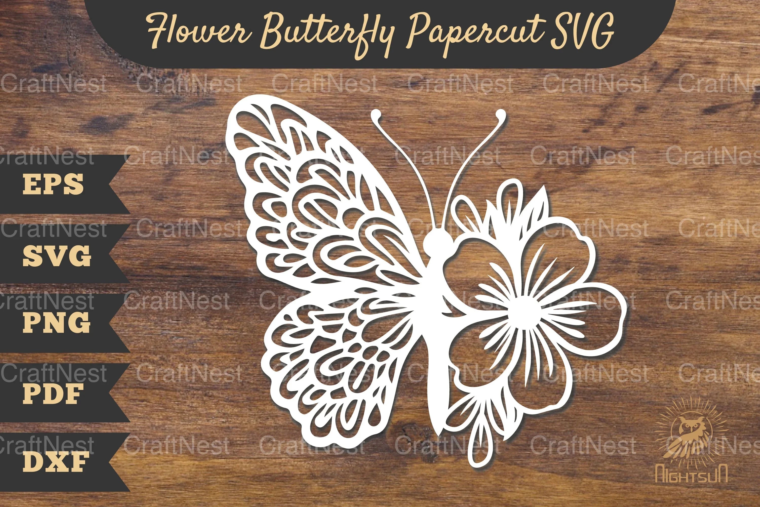 Flower Butterfly Papercut Clipart Bundle - CraftNest - Digital Crafting and Art