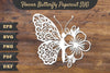 Flower Butterfly Papercut Clipart Bundle