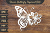 Flower Butterfly Papercut Clipart Bundle