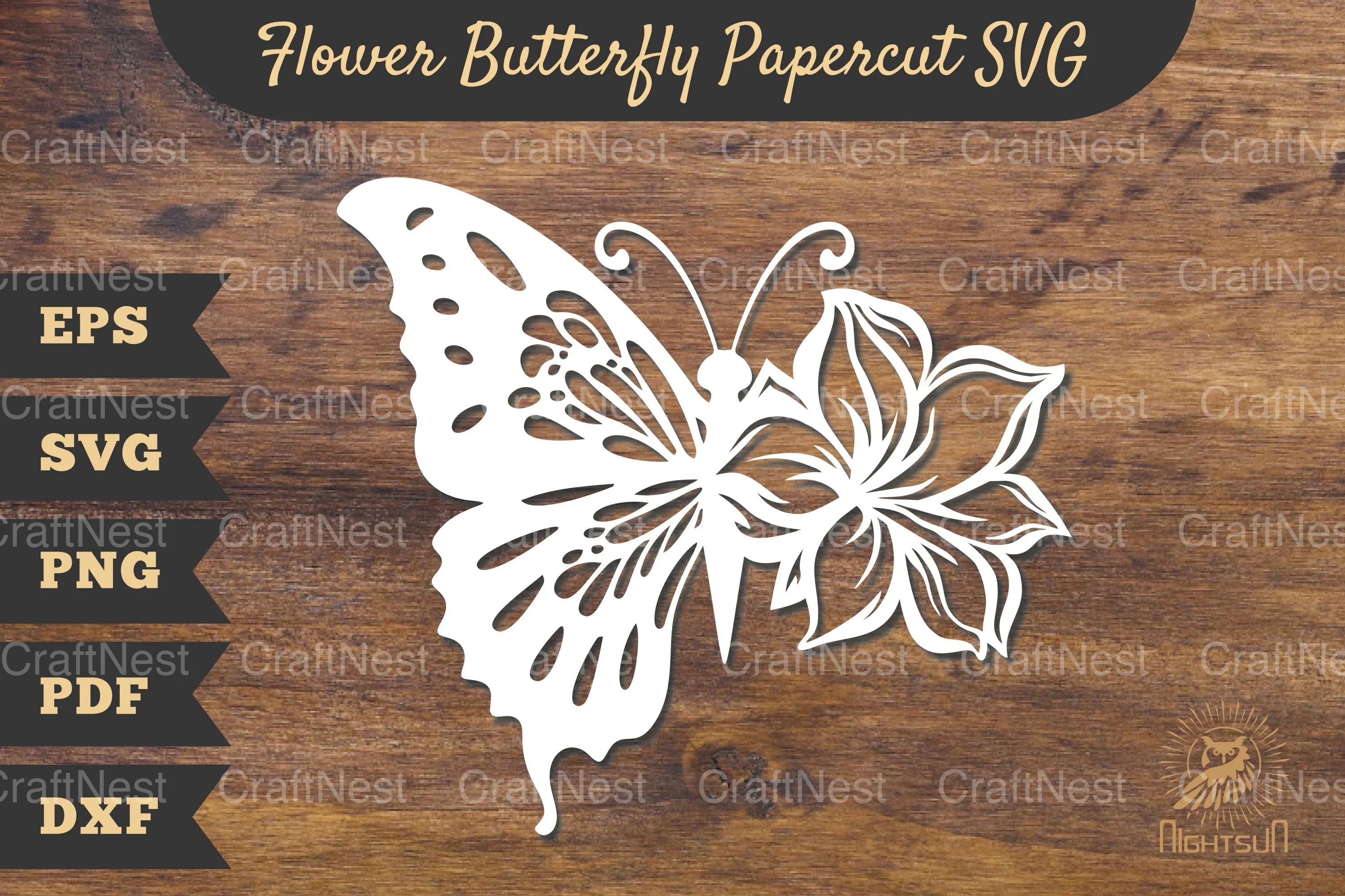 Flower Butterfly Papercut Clipart Bundle - CraftNest - Digital Crafting and Art