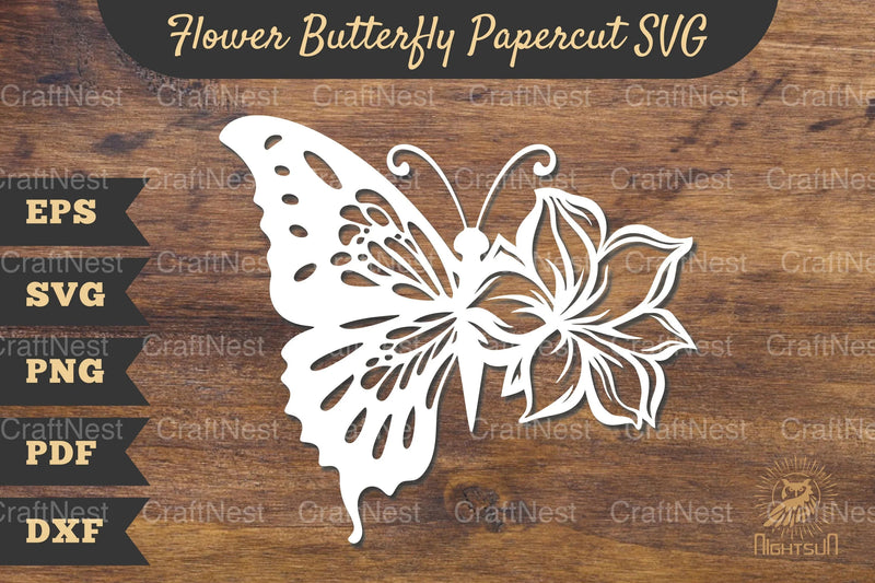 Flower Butterfly Papercut Clipart Bundle - CraftNest - Digital Crafting and Art