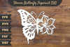 Flower Butterfly Papercut Clipart Bundle
