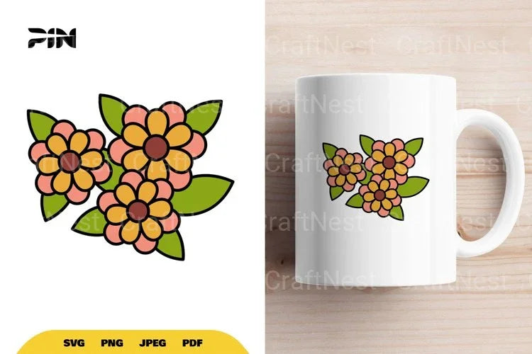 Flower Doodle SVG Bundle - CraftNest - Digital Crafting and Art