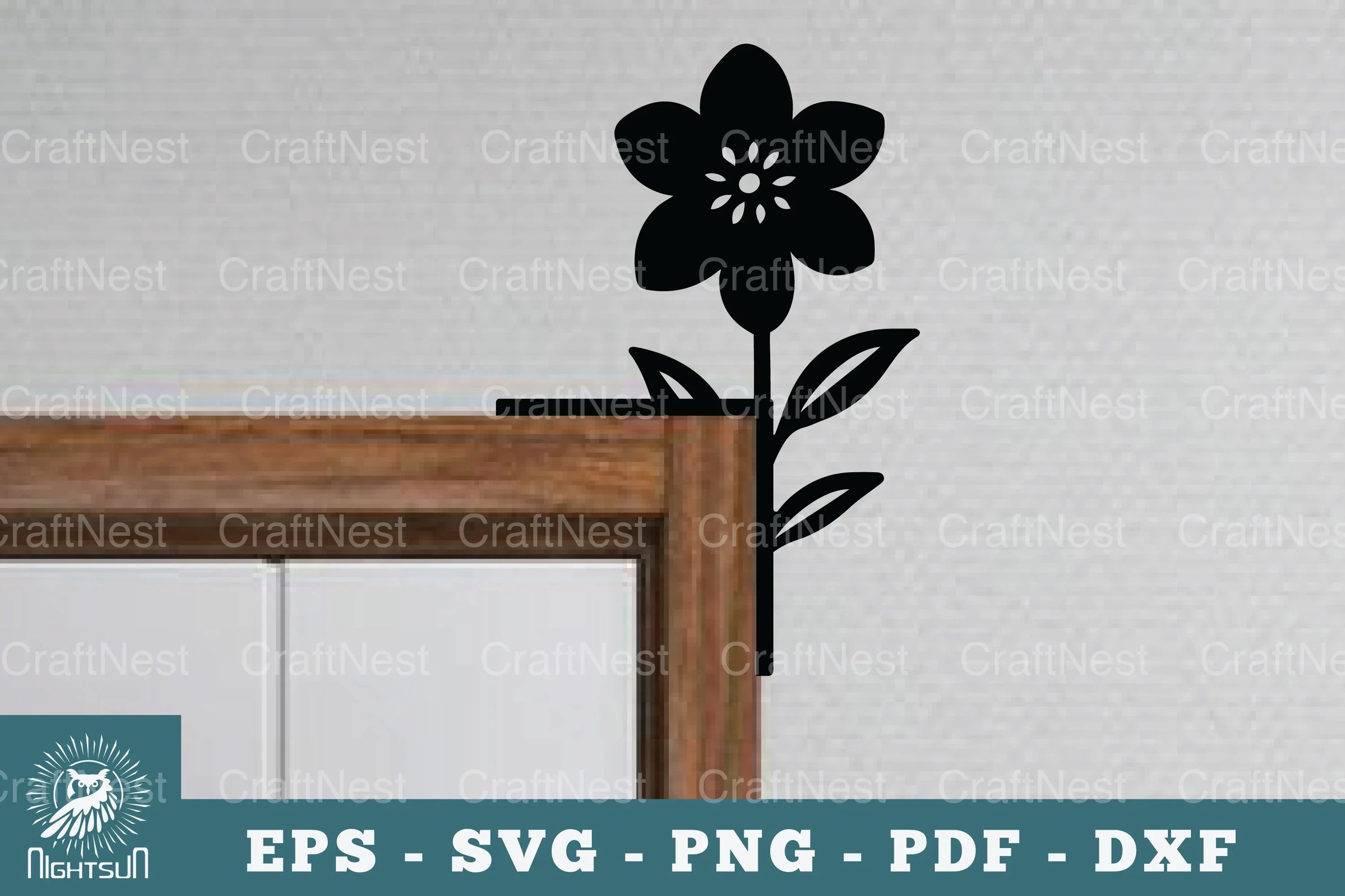 Flower Door Corner Lasercut SVG Bundle - CraftNest - Digital Crafting and Art
