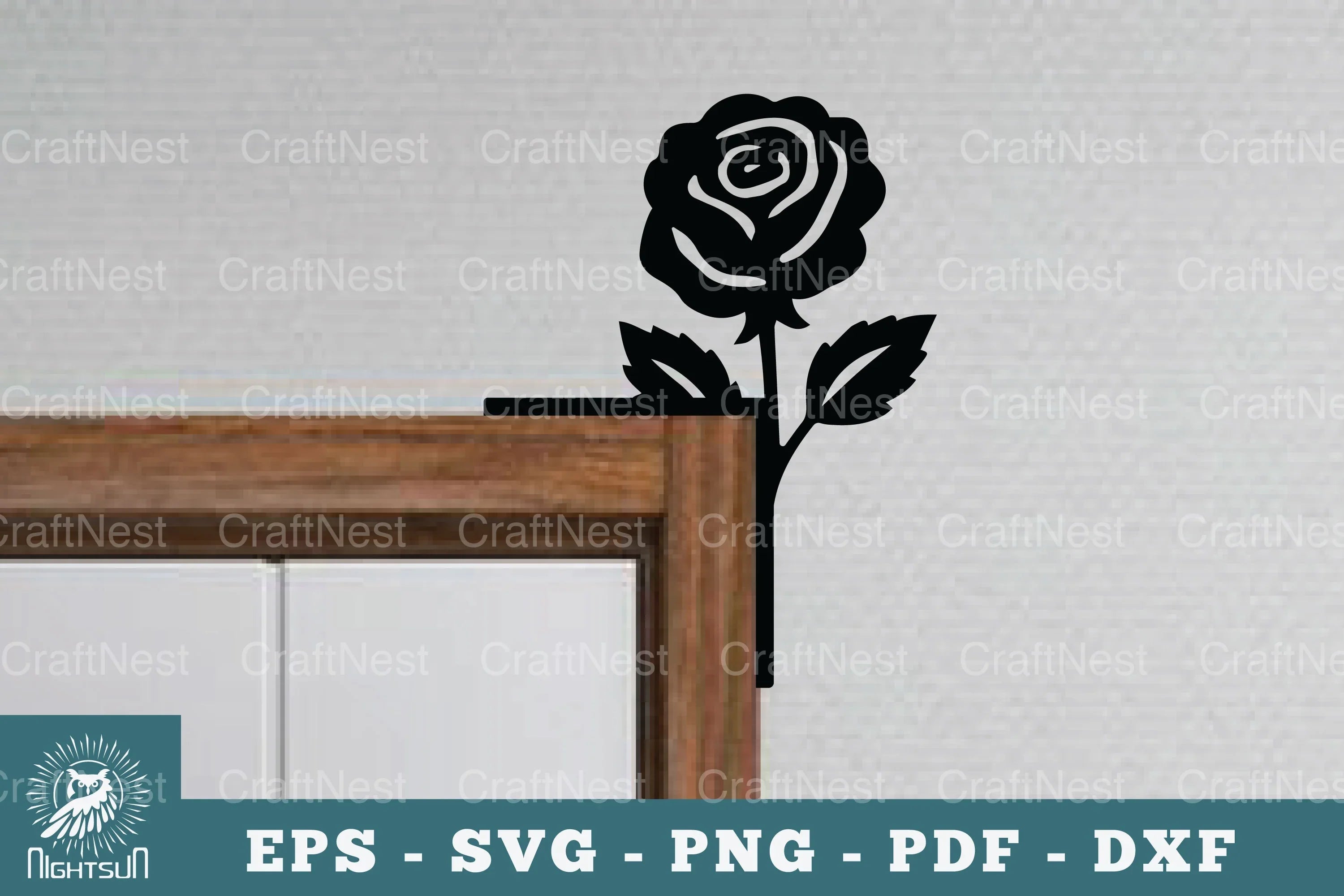 Flower Door Corner Lasercut Clipart Bundle - CraftNest - Digital Crafting and Art