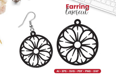 Flower Earring Lasercut SVG Bundle - CraftNest - Digital Crafting and Art