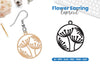 Flower Earring Lasercut SVG Bundle
