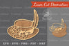 Flower Hat Laser Cut Decoration Clipart Bundle