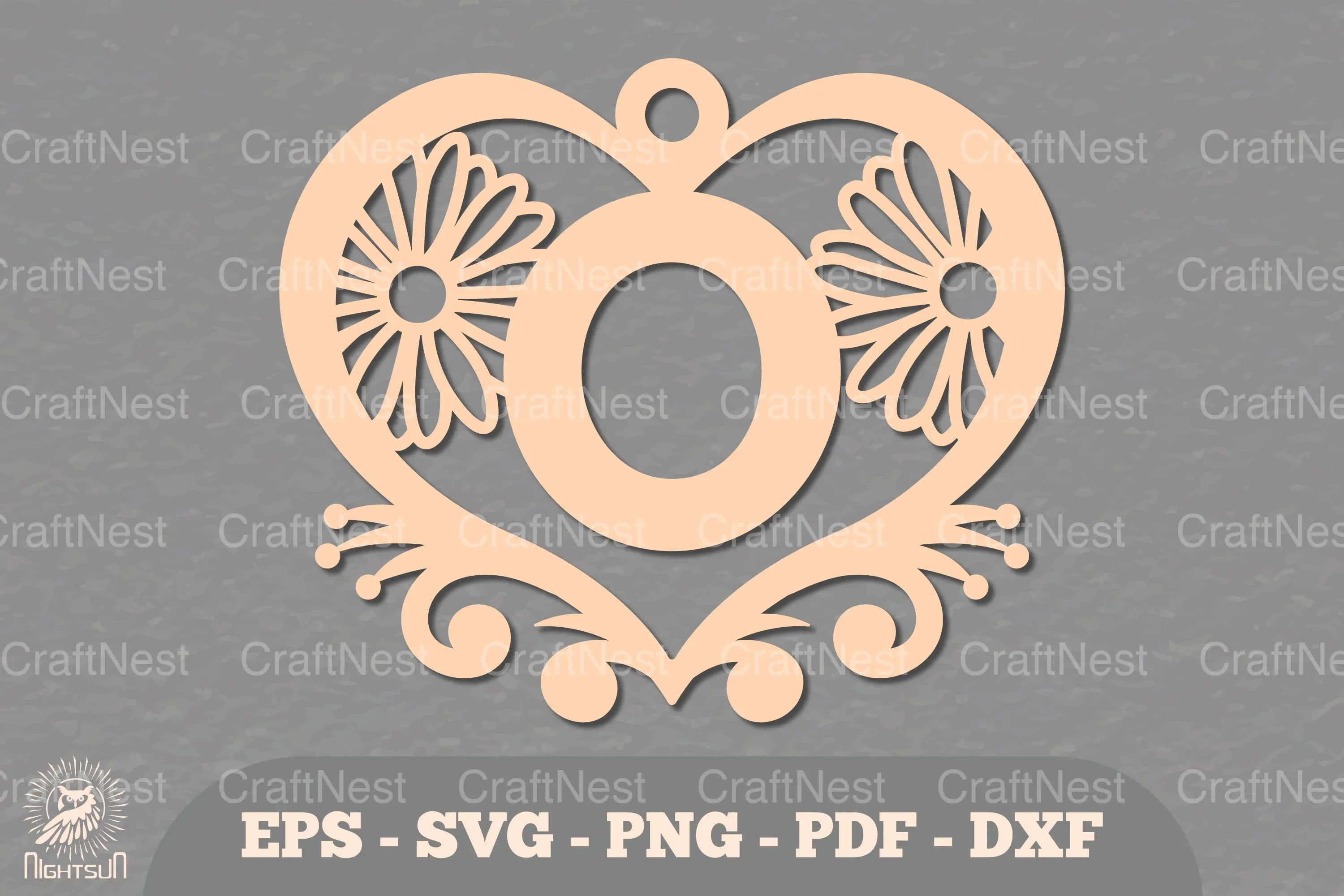 Flower Heart Alphabet Ornament Letter O Clipart Bundle - CraftNest - Digital Crafting and Art