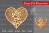 Flower Heart Laser Cut Decoration Clipart Bundle