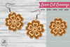 Flower Heart Laser Cut Earrings Clipart Bundle