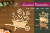 Flower Cart Laser Cut Decoration Clipart Bundle