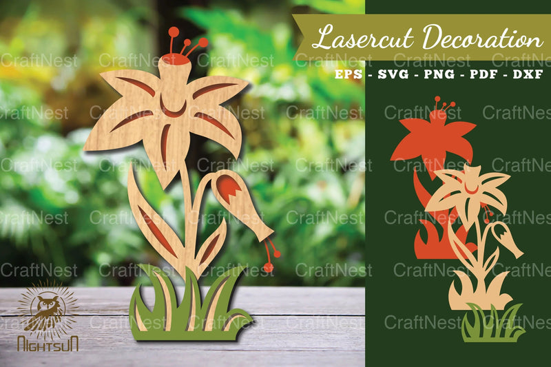 Flower Laser Cut Decoration Clipart Bundle - CraftNest - Digital Crafting and Art