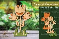Flower Laser Cut Decoration Clipart Bundle - CraftNest - Digital Crafting and Art