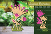 Flower Laser Cut Decoration Clipart Bundle