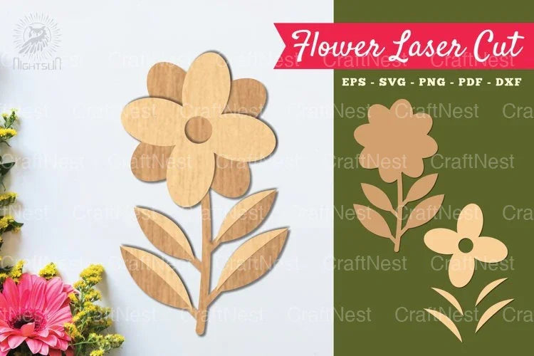 Flower Laser Cut Decoration SVG Bundle - CraftNest - Digital Crafting and Art