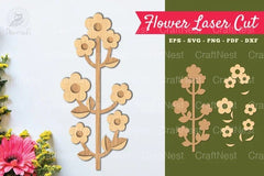 Flower Laser Cut Decoration Clipart Bundle - CraftNest - Digital Crafting and Art
