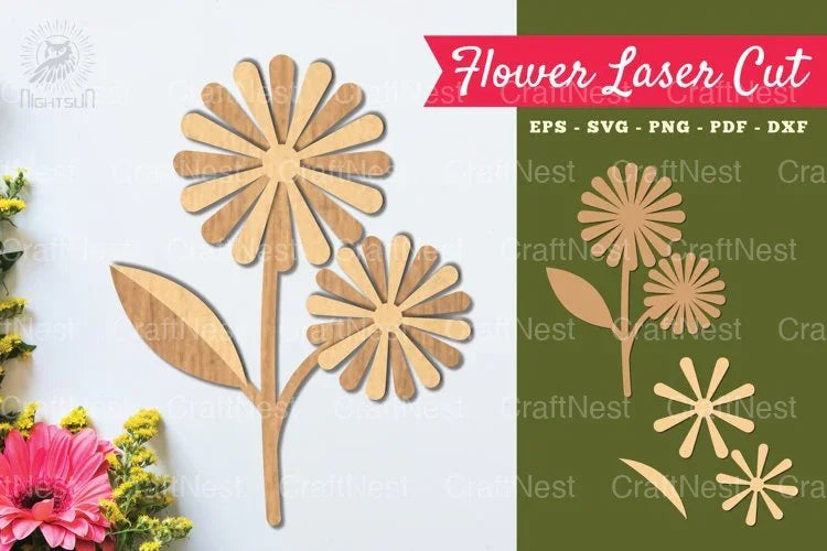 Flower Laser Cut Decoration Clipart Bundle - CraftNest - Digital Crafting and Art