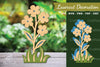 Flower Laser Cut Decoration Clipart Bundle