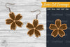 Flower Laser Cut Earring SVG Bundle