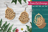 Flower Laser Cut Earrings - Clipart Bundle